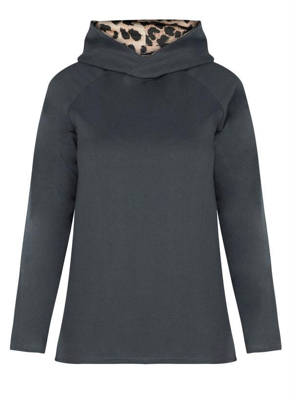 Outlet - Casaco com Capuz Cinza 5