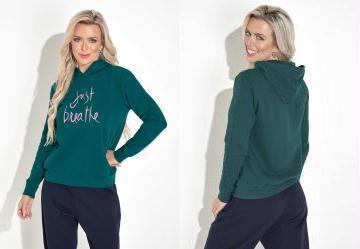 Casaco com Gorro Verde