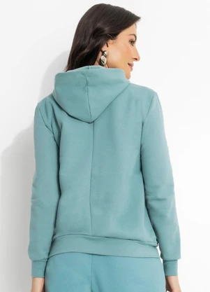 Moda Pop - Casaco com Touca Verde - MODA POP