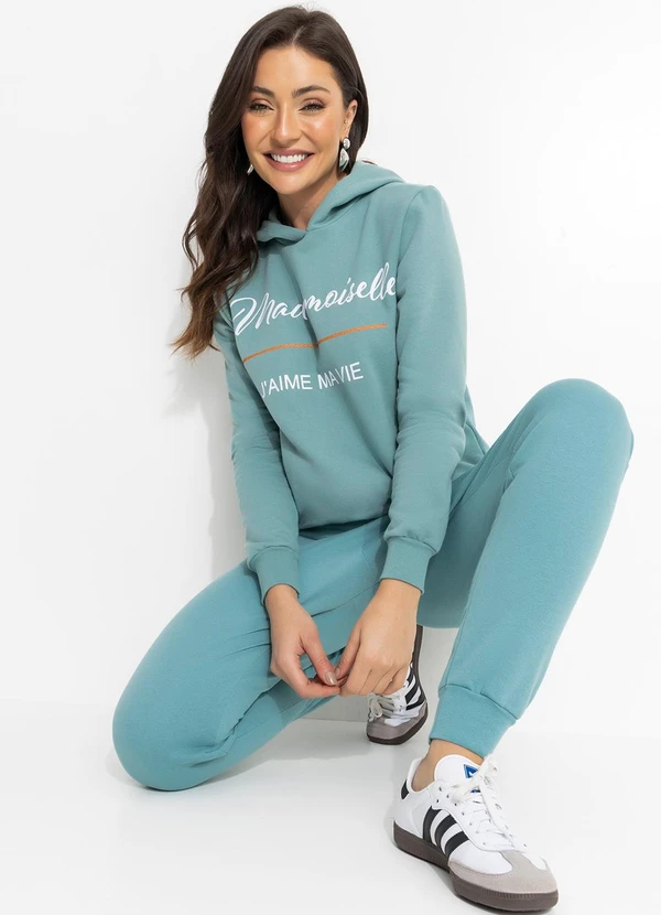 Moda Pop - Casaco com Touca Verde 6