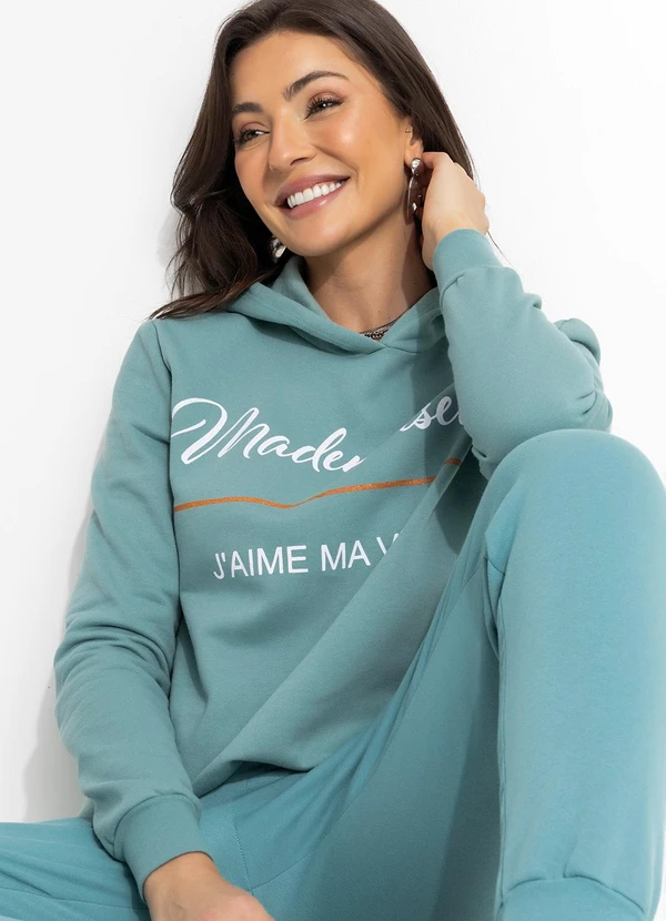 Moda Pop - Casaco com Touca Verde 7