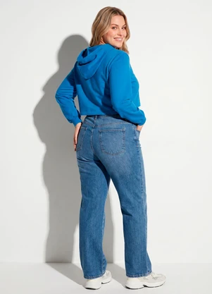 Quintess - Casaco Cropped com Ponteiras Azul - QUINTESS