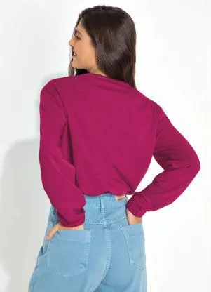 Casaco Cropped (Pink) com Estampa The Simpsons - THE SIMPSONS