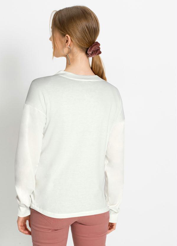 Queima Estoque - Casaco Manga Longa Off White 5