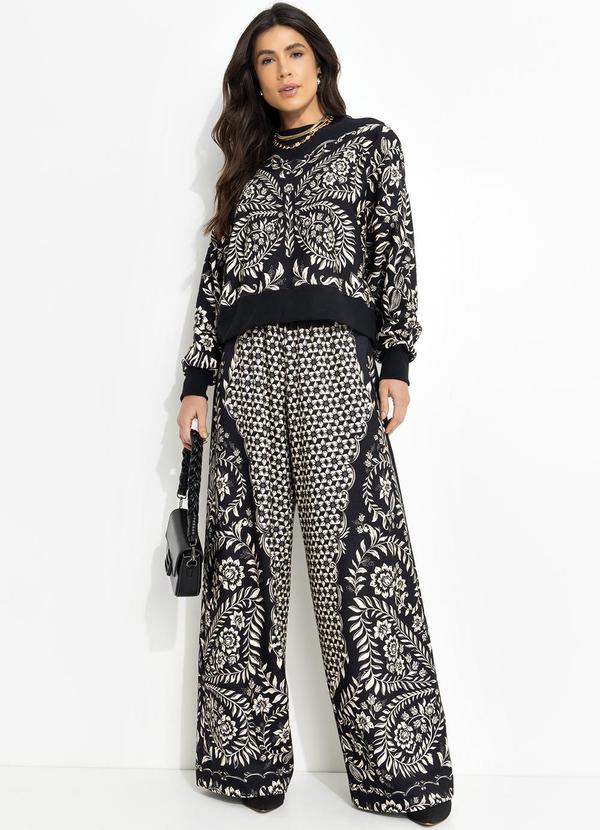 Farm - Casaco Moletom Borbolina Preto 3