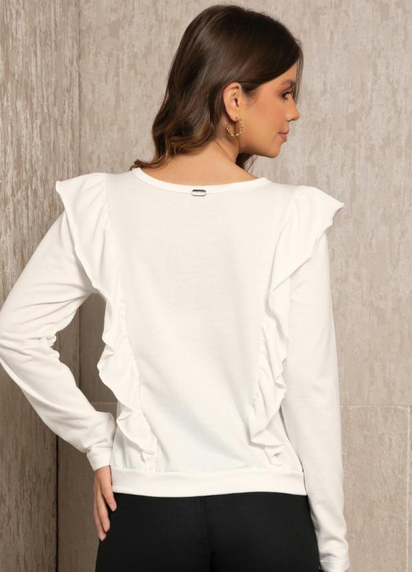 Quintess - Casaco Off White com Babado 2