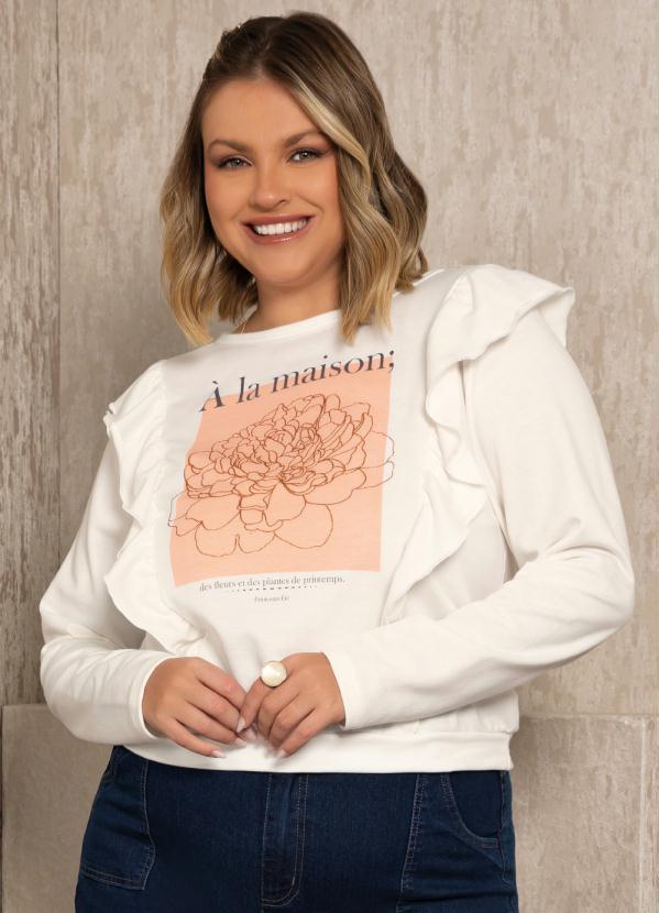 Quintess - Casaco Off White com Babado 5