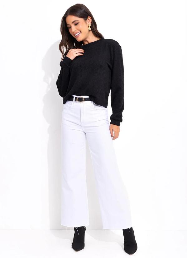 Bimini - Casaco Preto em Malha Jacquard 3