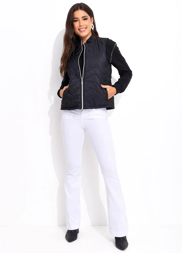 Bimini - Casaco Preto em Moletinho 6