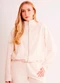 Sofie - Casaco Soft em Moletom Felpado com Zíper Branco - variação: Branco