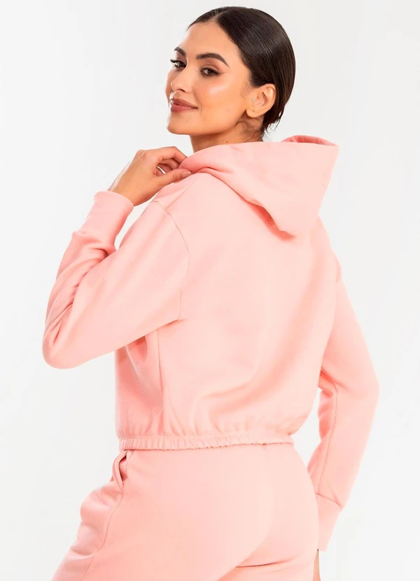 Meu Jeans - Cropped Moletom com Capuz Blush 2