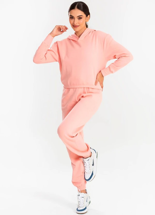 Meu Jeans - Cropped Moletom com Capuz Blush 3