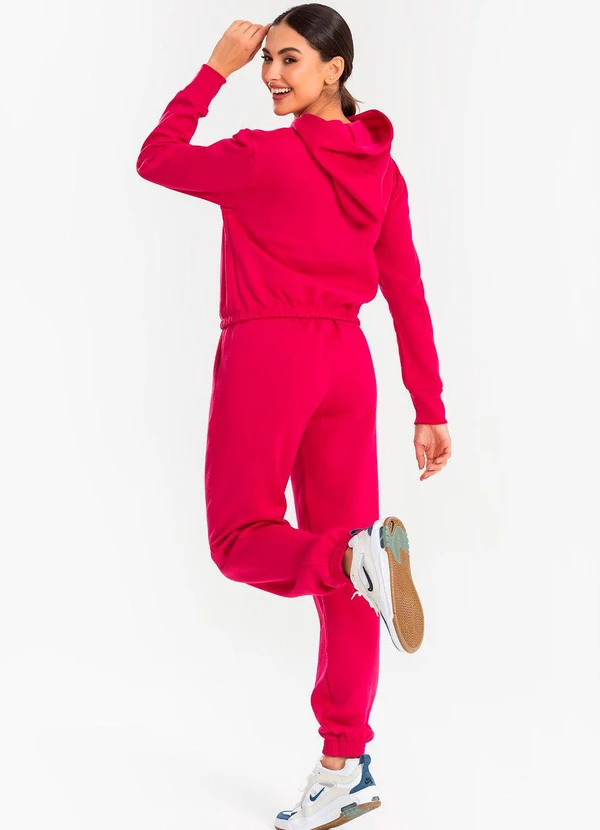 Meu Jeans - Cropped Moletom com Capuz Pink 4