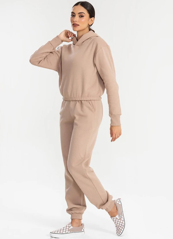 Meu Jeans - Cropped Moletom com Capuz Terra 3