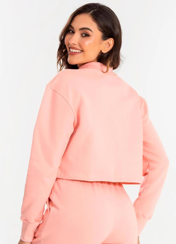 Meu Jeans - Cropped Moletom Gola Alta Blush 2