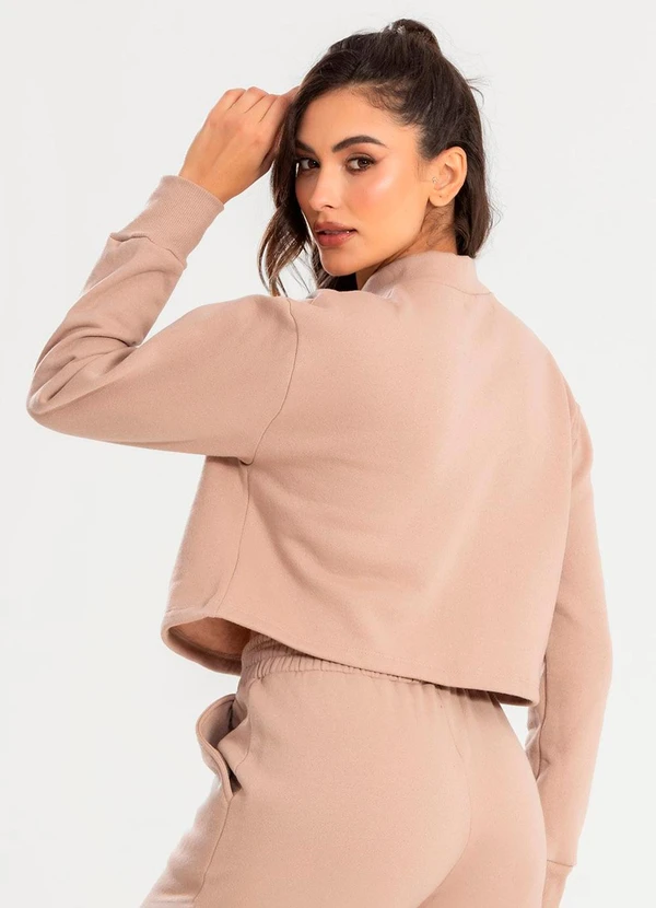 Meu Jeans - Cropped Moletom Gola Alta Terra 2