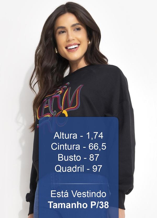 Farm - Moletom Bordado Logotuca Preto 5