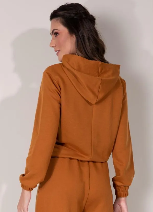 Queima Estoque - Moletom Caramelo com Bolso Canguru 2