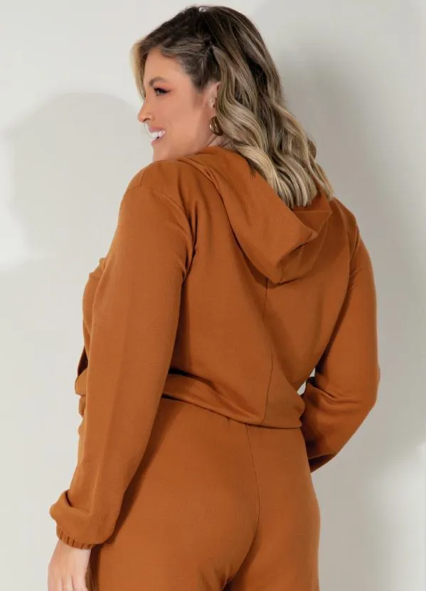 Queima Estoque - Moletom Caramelo com Bolso Canguru 7