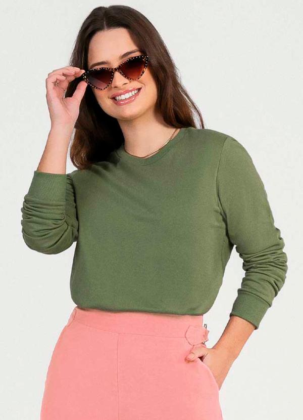 Cativa - Moletom Feminino Adulto Básico Verde