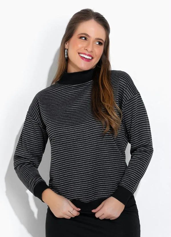 Rosalie - Moletom Listras com Punhos