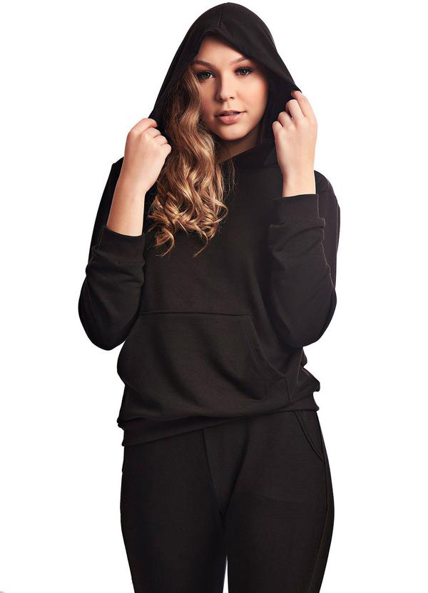 E-blossom - Moletom Virginia Preto 3