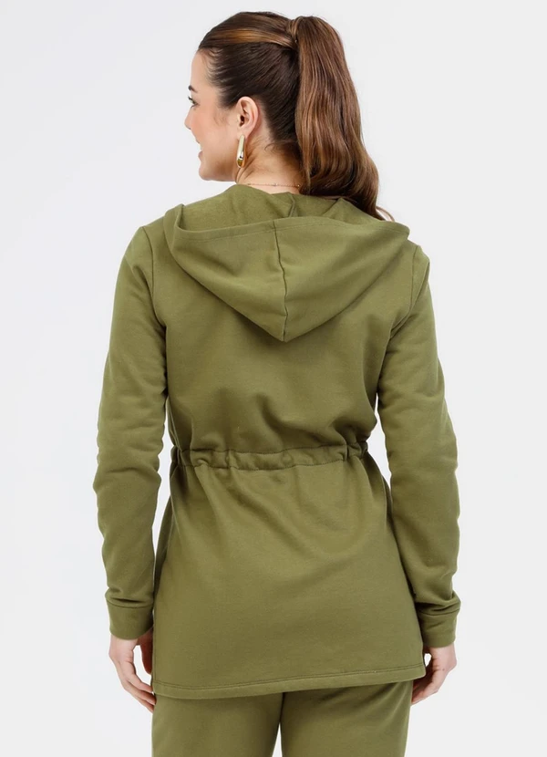 JOHNBULL★SWEAT PARKA ★Deuxieme Classe Parka em Moletom Peluciado Verde - Habana