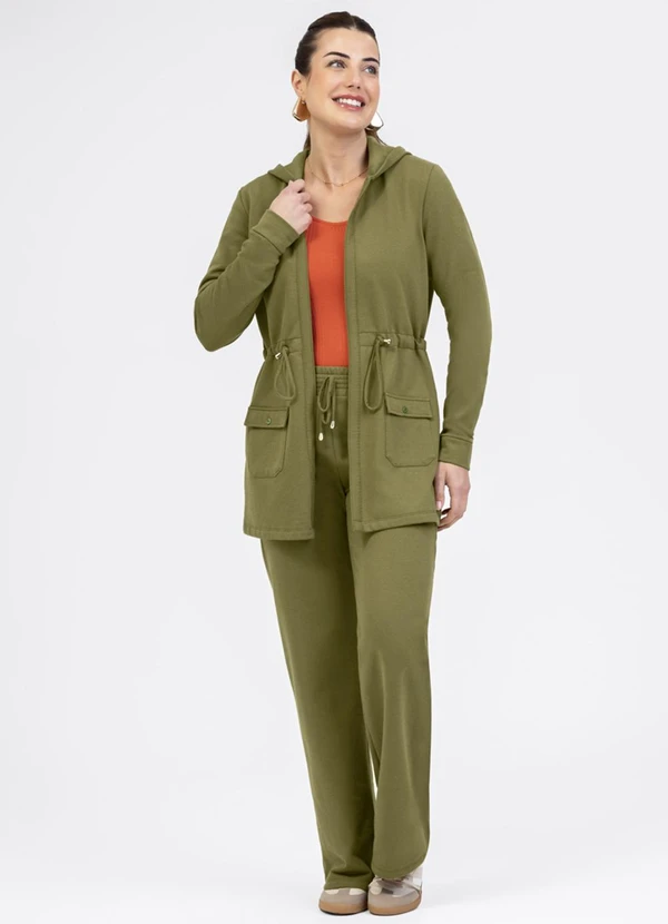 JOHNBULL★SWEAT PARKA ★Deuxieme Classe Parka em Moletom Peluciado Verde - Habana