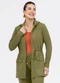 Habana - Parka em Moletom Peluciado Verde - variação: Verde