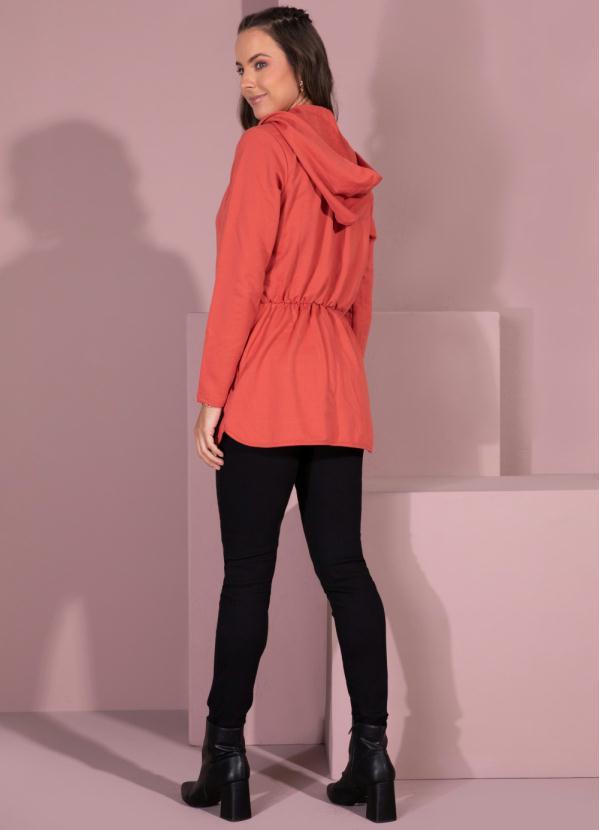 Quintess - Parka em Moletom Telha com Capuz 4