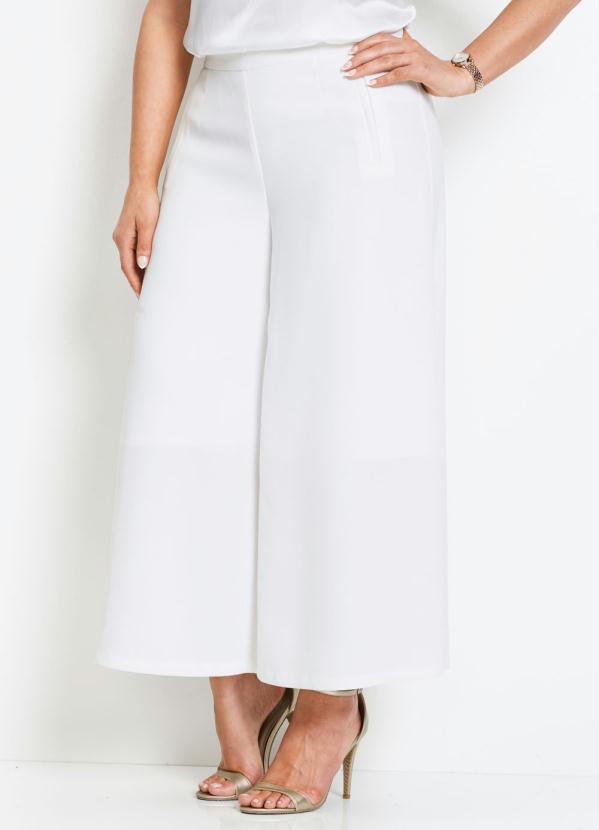 bonprix - Calça Alfaitaria Pantalona Branca 6