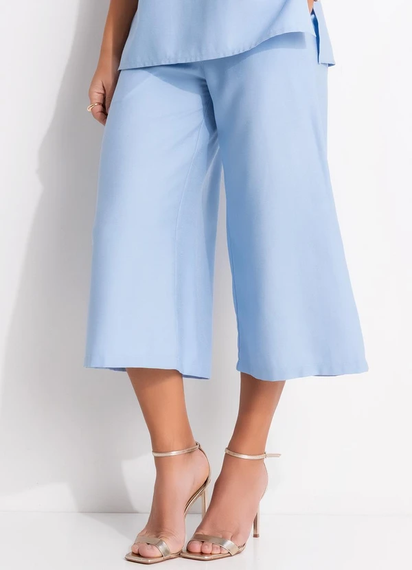 Quintess - Calça Azul Claro em Viscose com Poliéster 6