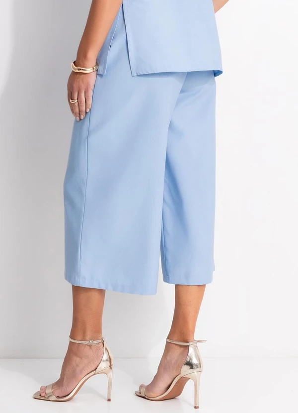 Quintess - Calça Azul Claro em Viscose com Poliéster 5