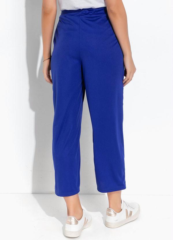 Moda Pop - Calça Azul Royal em Malha 2