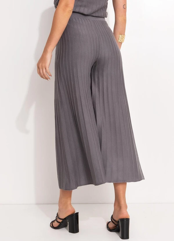 Quintess - Calça Cinza Escuro em Tricô 3