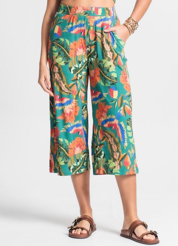 Endless - Calça Feminina Estampada Verde