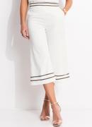 Cala Off White em Crepe Plano