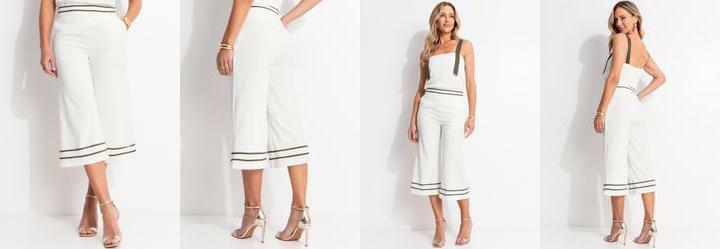 Cala Off White em Crepe Plano