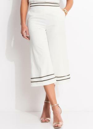 Cala (Off White) em Crepe Plano