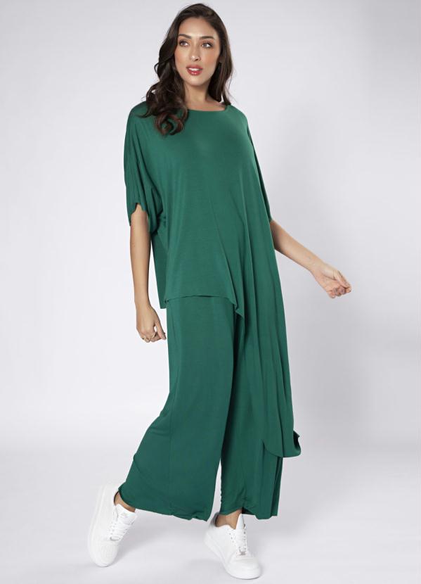 Preview - Calça Pantacourt Básica Verde 3