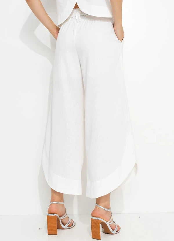 You Premium - Calça Pantacourt Bege 2