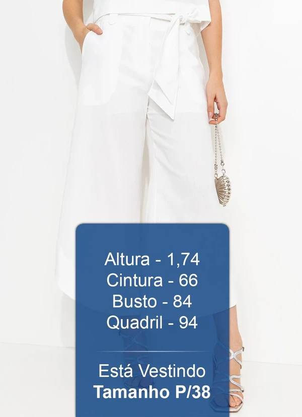 You Premium - Calça Pantacourt Bege 5