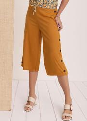 Cala Pantacourt Caramelo com Botes Laterais