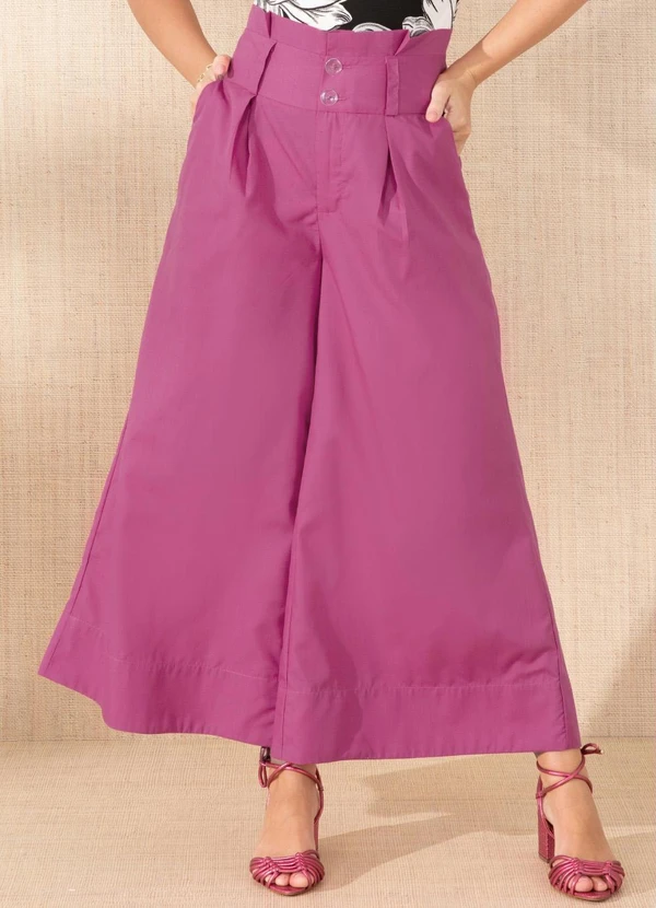 Quintess - Calça Pink com Bolsos e Pregas 4