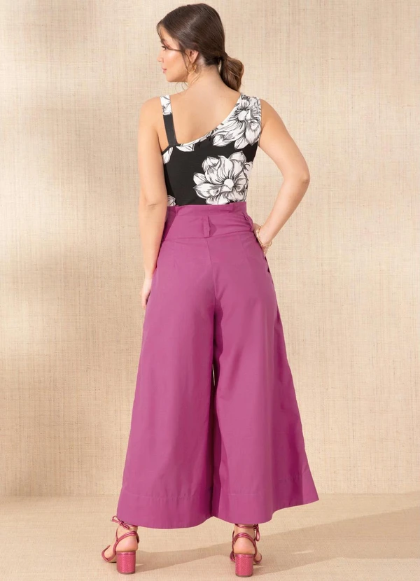 Quintess - Calça Pink com Bolsos e Pregas 7