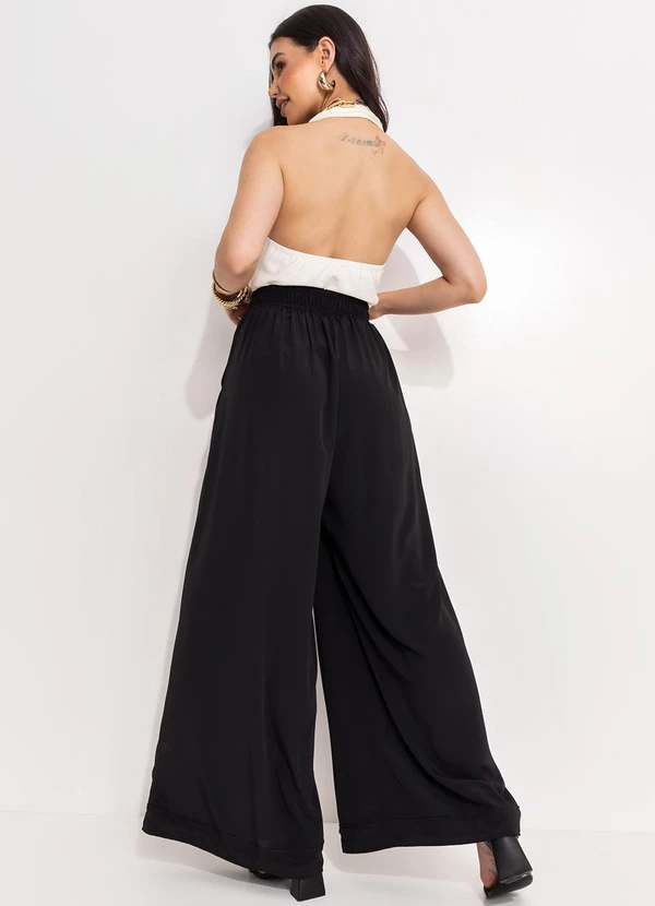 Quintess - Calça Preto em Crepe Plano 11