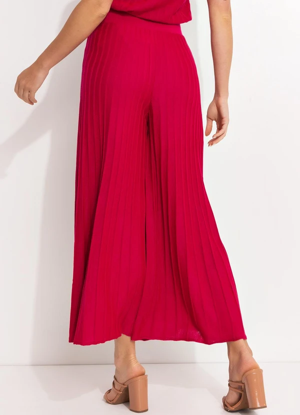 Quintess - Calça Rosa em Tricô 2