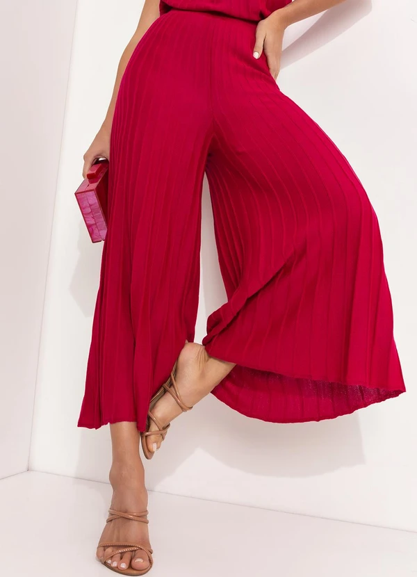 Quintess - Calça Rosa em Tricô 3