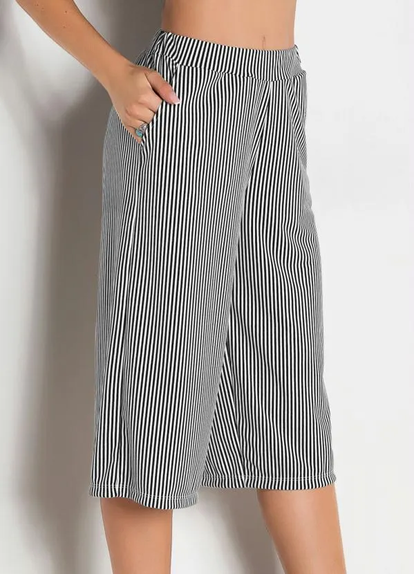 Moda Pop - Pantacourt Listras com Bolso Funcional 5