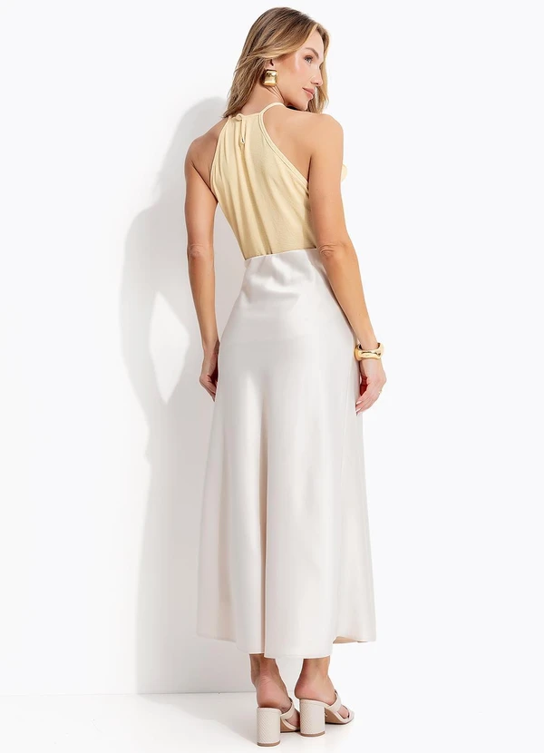 Quintess - Blusa Amarelo Manteiga em Crepe Plano 6